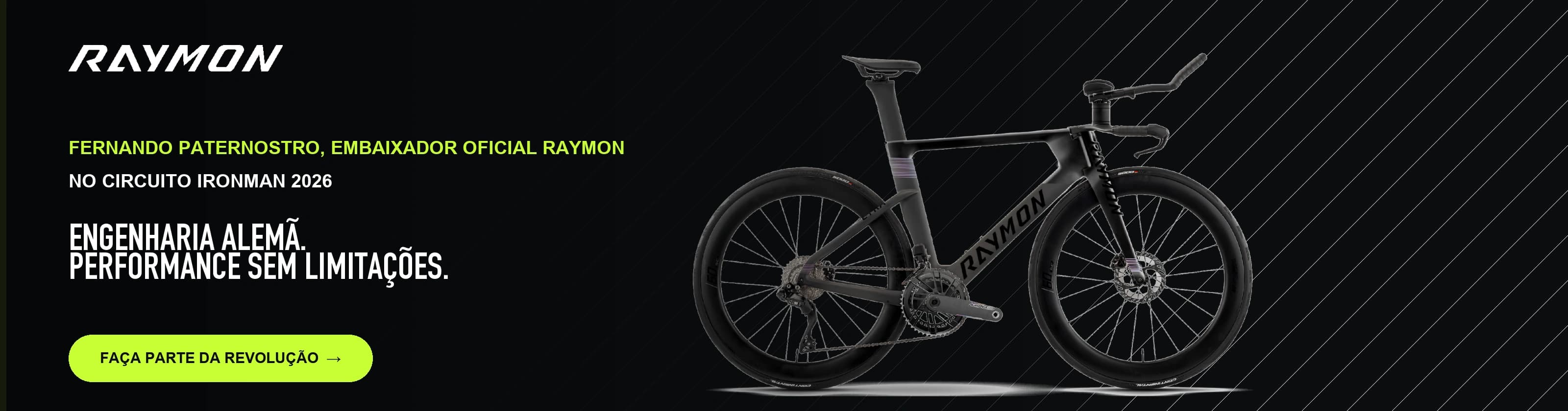 Fernando Paternostro, embaixador oficial Raymon no Circuito Ironman 2026