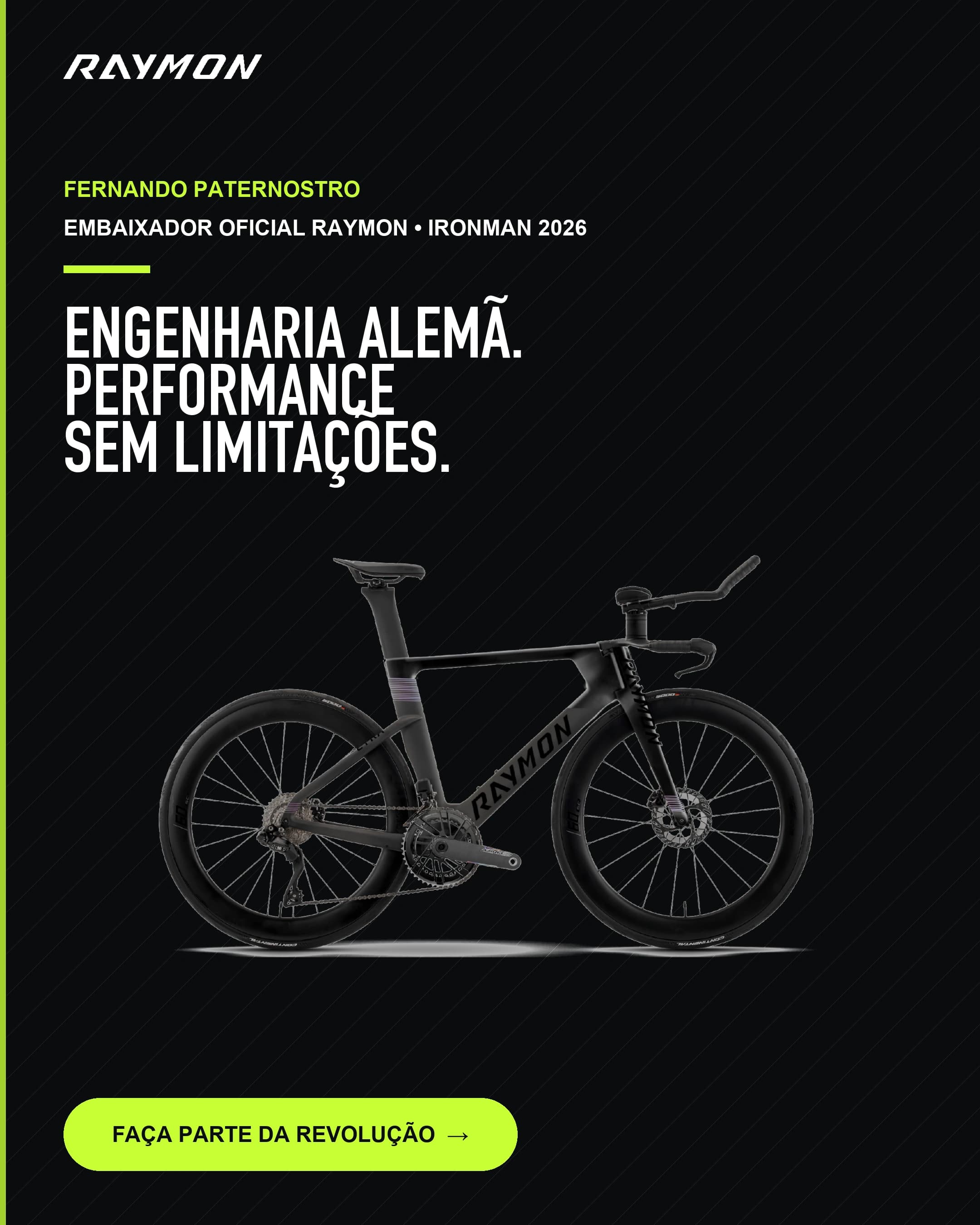 Raymon: engenharia alemã e performance sem limitações